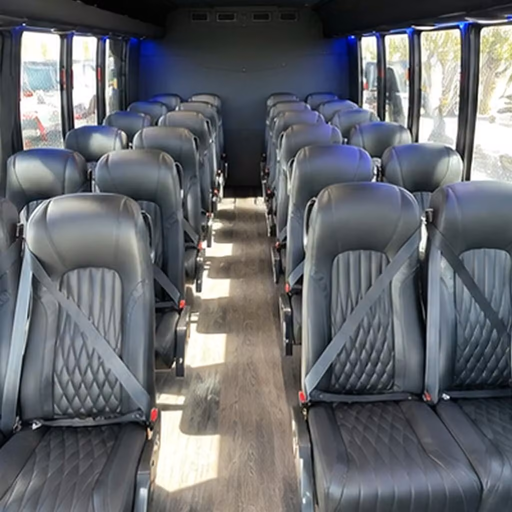 30 passenger minibus interior