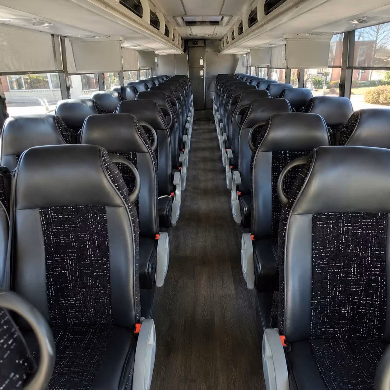 56 passenger charter bus interior