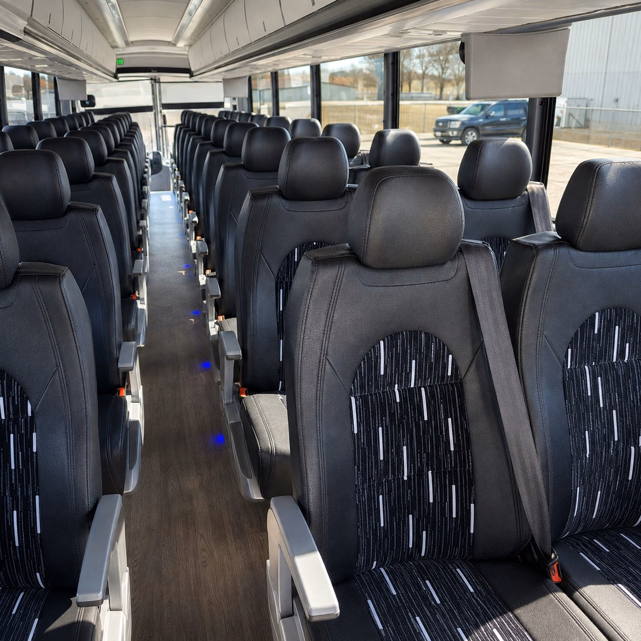 finding the right bus for a rehearsal dinner ceremony and reception in one day