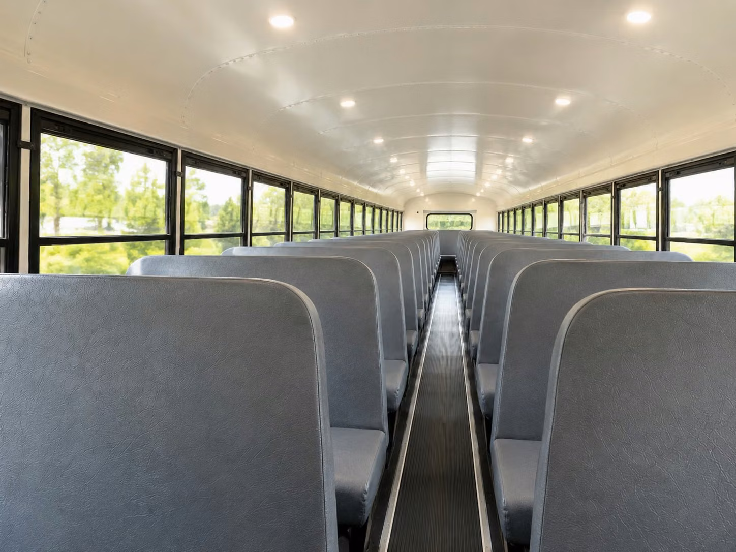 school bus inside