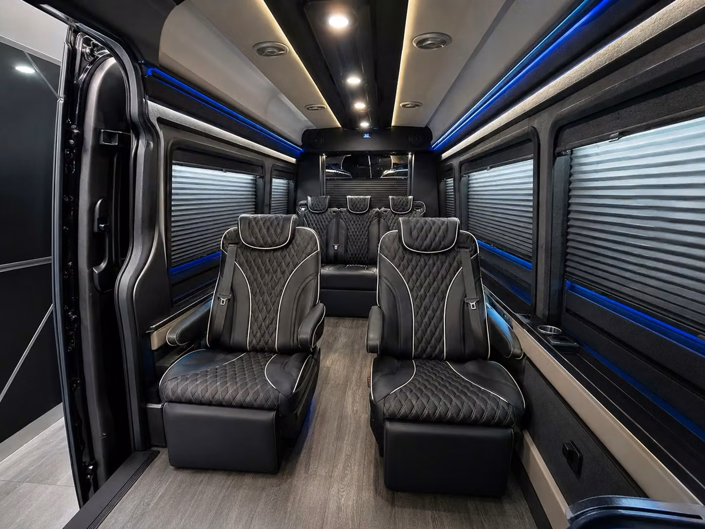 sprinter van with driver inside