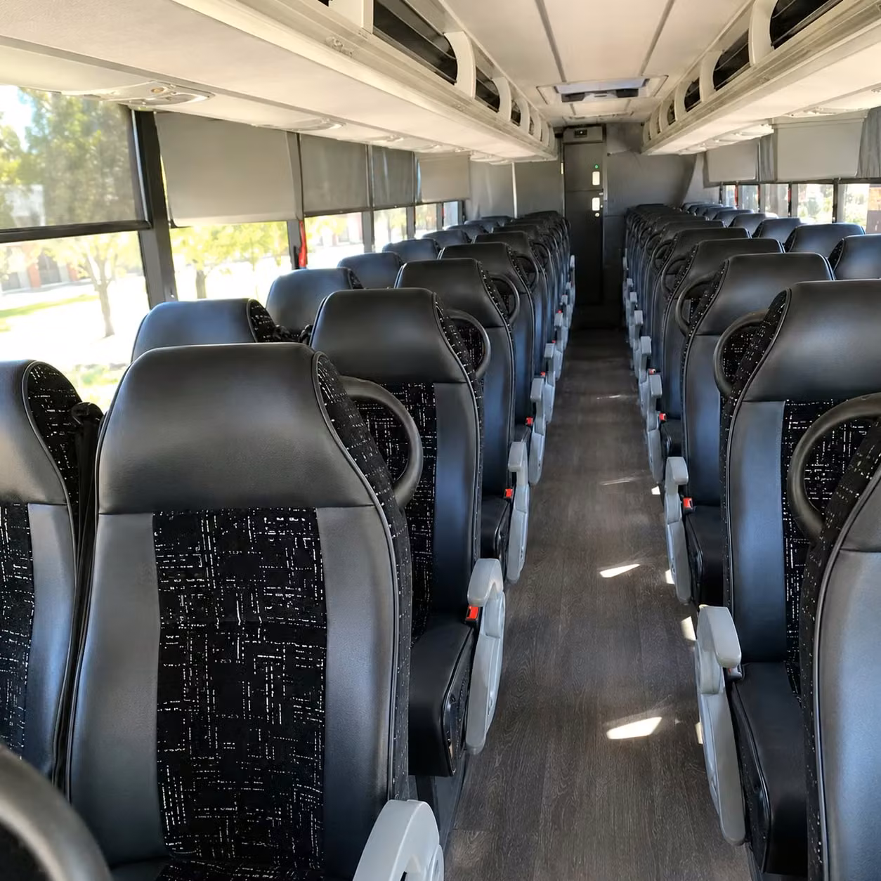toms river charter bus rental interior